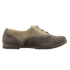 Sofft Women's Size 8M Alexandra Two-Tone Brown Leather Suede Oxfords Shoes
